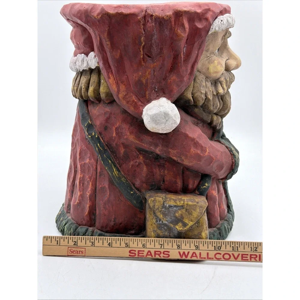 VTG RARE SANTA CLAUS Chalkware Decor 14.5